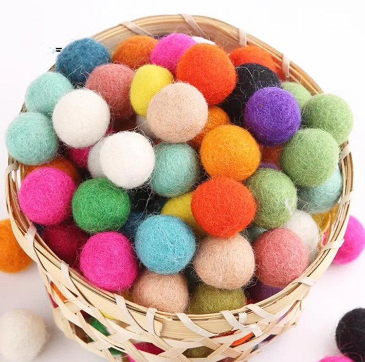 Wholesale Handmade Colorful Nepal Wool Felt Dryer Balls 3cm Buy New Zealand Laundry Ball