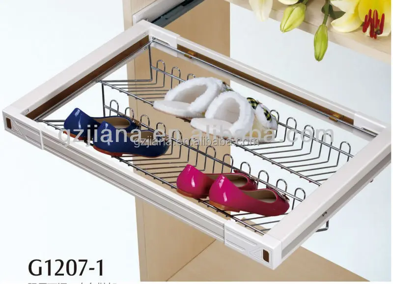 Full Pull Out Sliding Shoe Rack With Soft Close For Wardrobe Buy