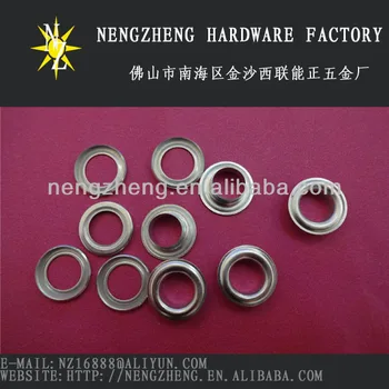 21mm Brass Shining Nickel Plating Custom Advertising Banner Eyelet