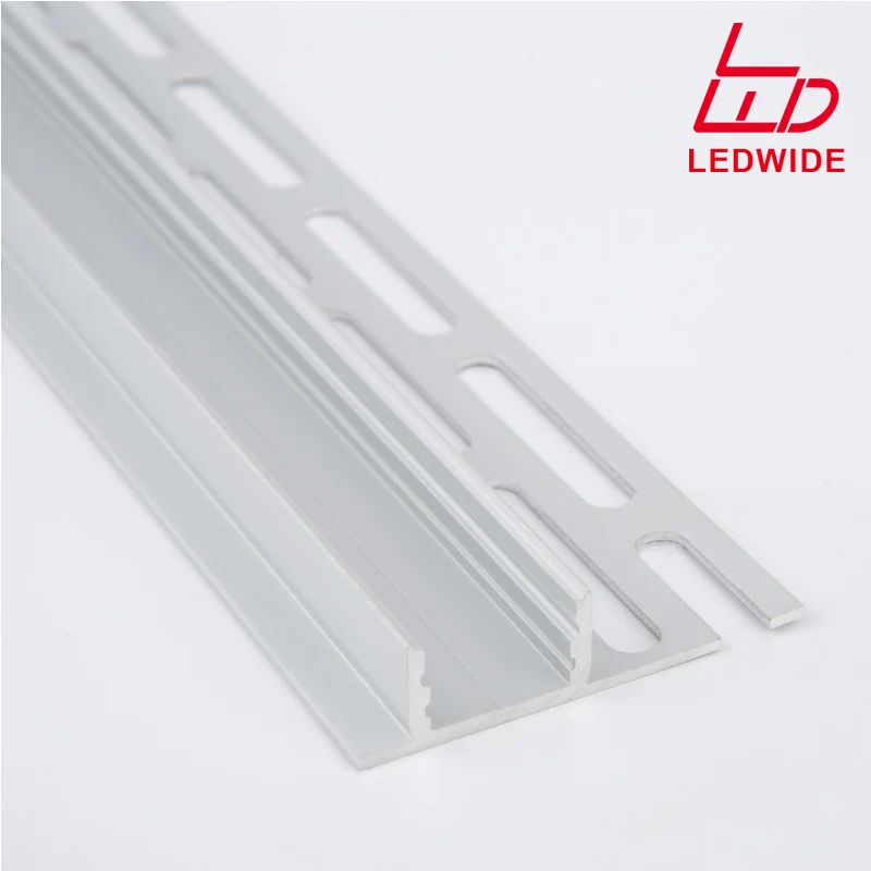 Recessed Tile Edge Led Linear Light Aluminum Profile For Led Strip