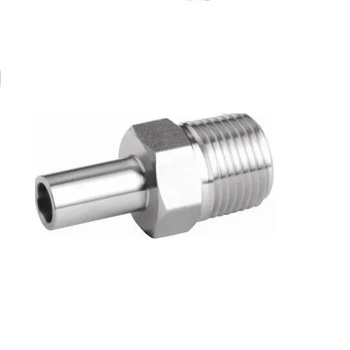 Thermocouple Male Connector Bored Through Male Connector Male Stud