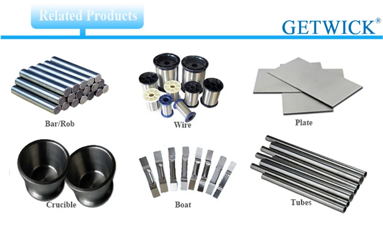 molybdenum sheet products are made from 99.95% pure molybdenum