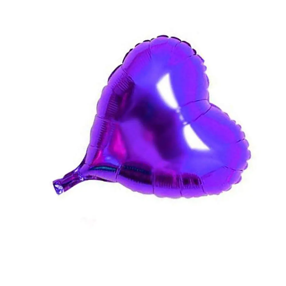 12 Inch Fast Delivery Red Foil Helium Heart Shaped Mylar Party Balloons For Wholesale Buy