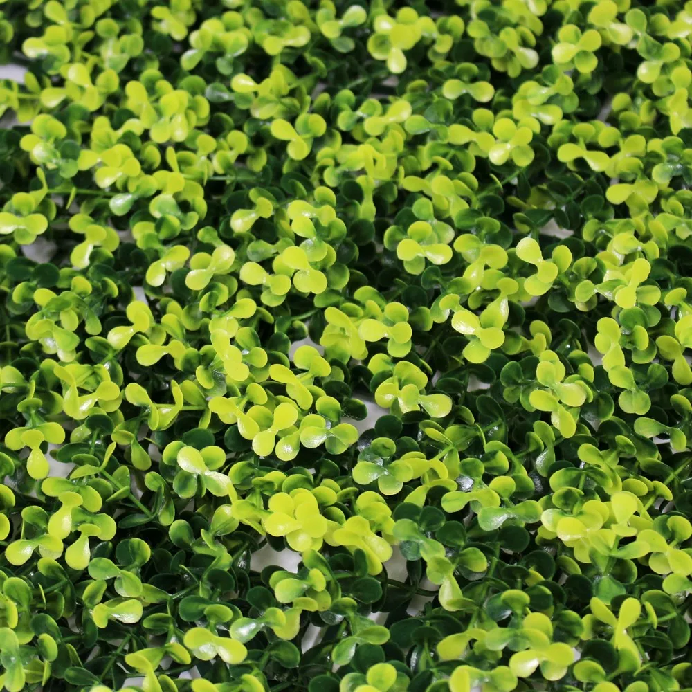 10 pieces 25x25cm removable artificial boxwood pa