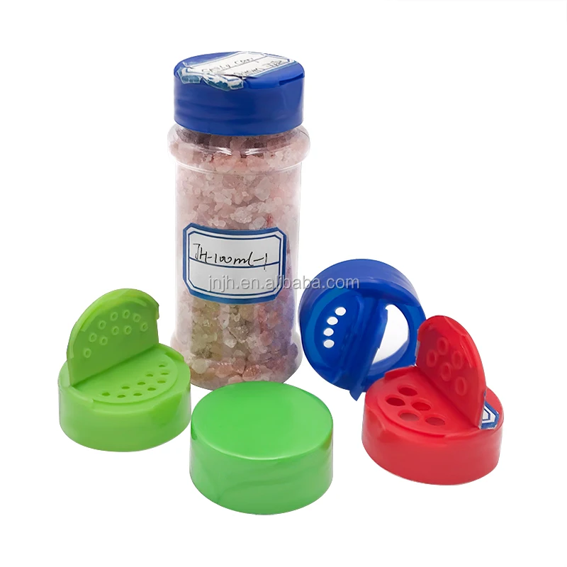 Plastic Spice Container Salt Shaker And Pepper Bottle With Flip Cap