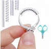 plastic clear ring sizer for loose rings