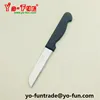 GJH117 Brazil black plastic handle stainless steel sharp paring knife