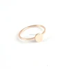 2018 New Arrivals Custom Engraved Fashion Rose Gold Stainless Steel Round Plate Plain Ring