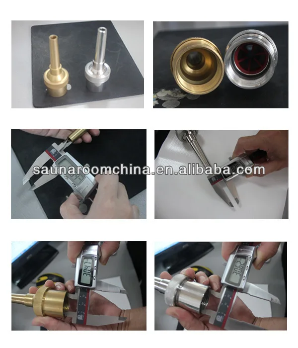 Outdoor Indoor Square Water Fountain Accessories Brass And Stainless