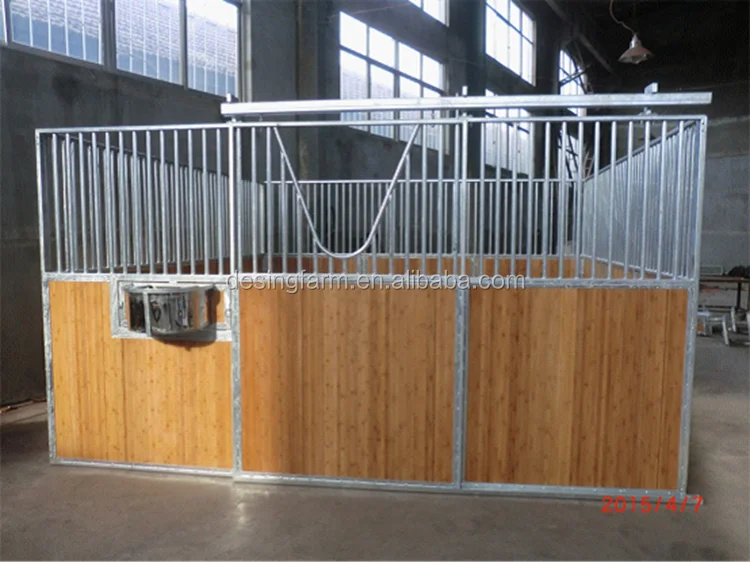 Indoor Safety horse stables with Bamboo Board