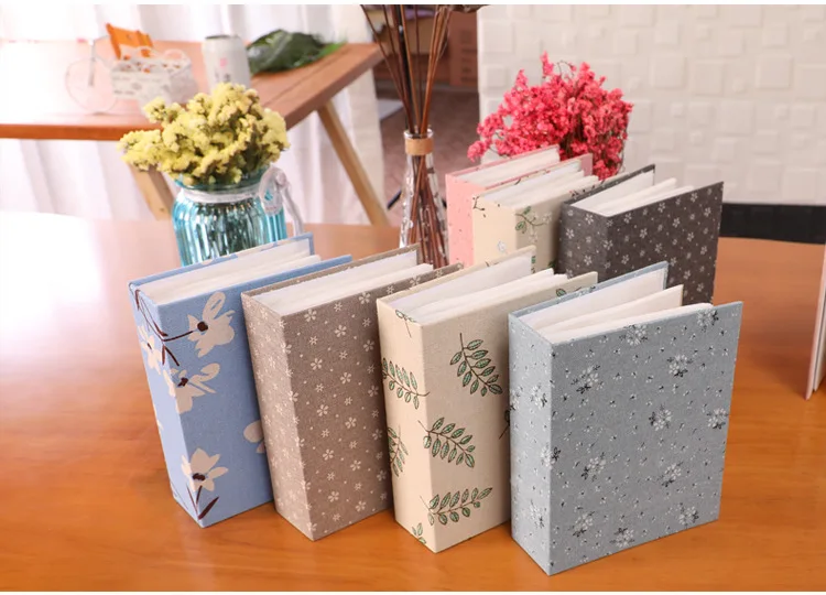 Bulk DIY Linen Cover Plastic Sheets Photo Memory Book