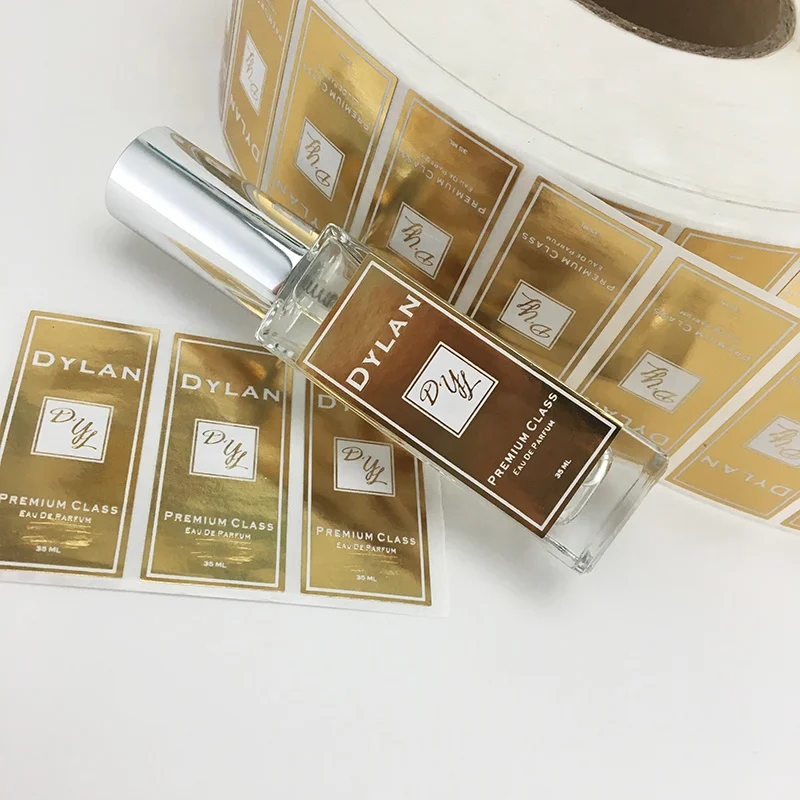 10ml Custom Glossy Private Vinyl Adhesive Perfume Labels Logo Stickers
