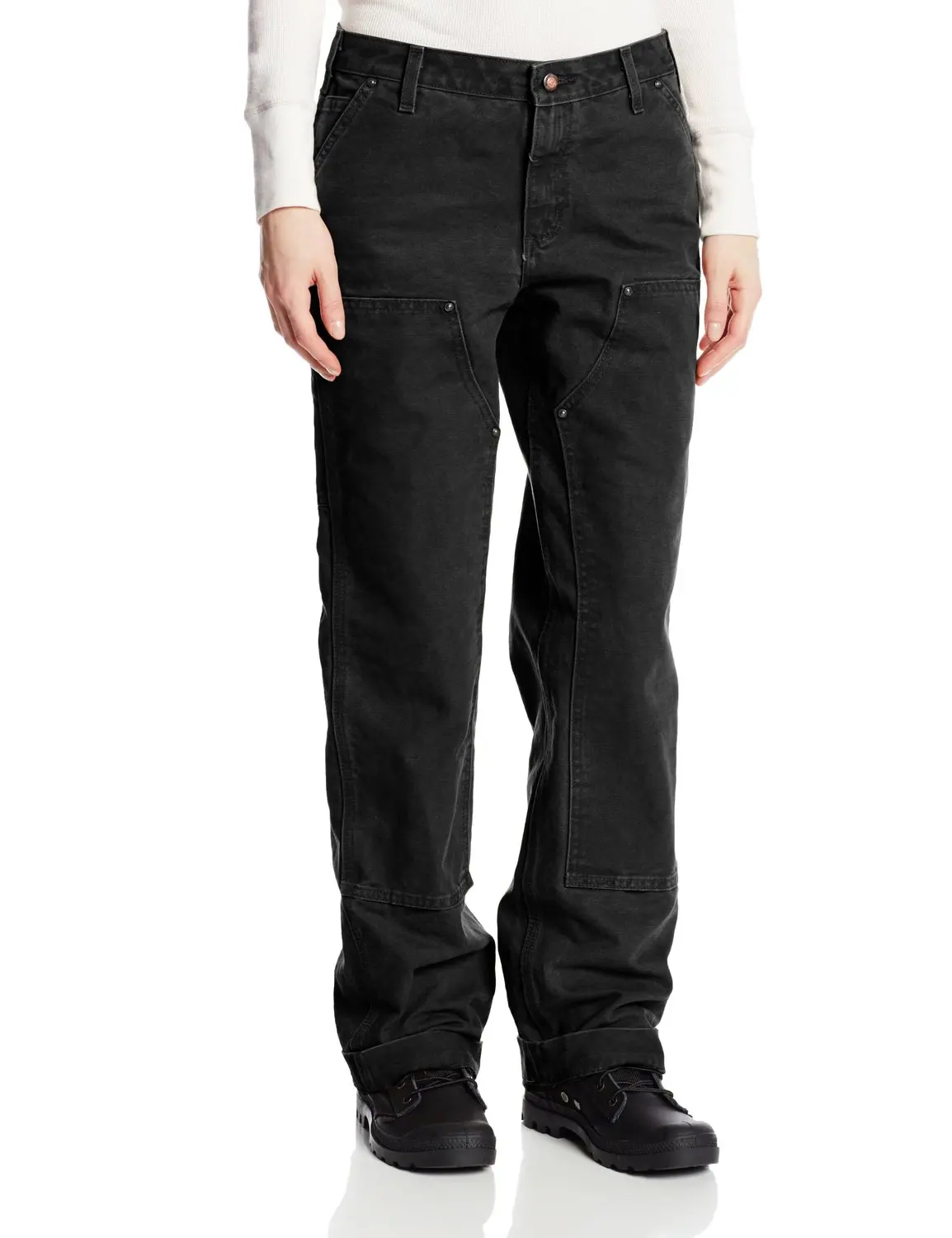 carhartt women's 1889 slim fit canvas dungaree