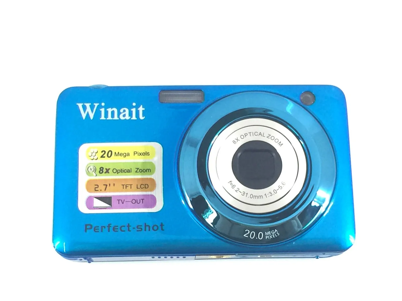 20MP Digital Video Camera with 720P HD Support & 8X Zoom