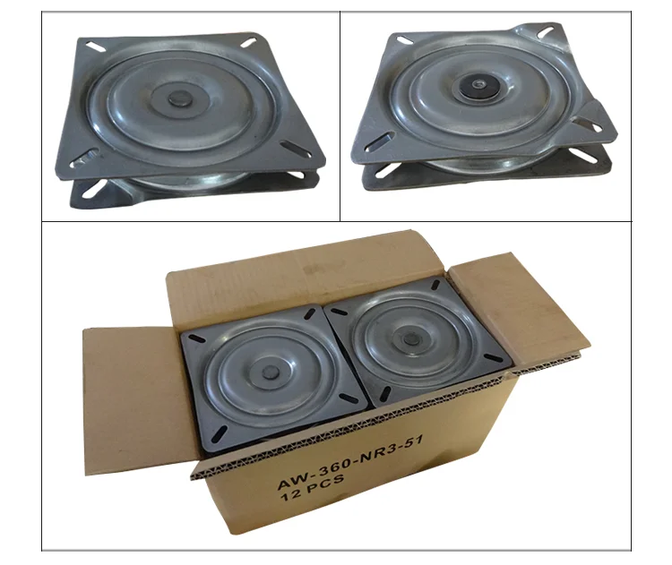 Factory Manufacturer Furniture Parts Ball Bearing Swivel Plate For