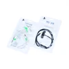 accept custom professional plastic package of head phone cable zipper bags