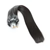 Loop Micro Ring Hair Extensions black Straight Indian virgin Hair Smooth Soft Long lasting