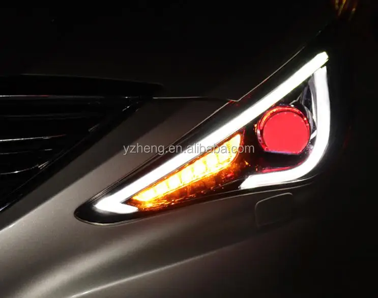 Vland factory car headlight for Sonata 2011-2014 LED Head light LED DRL plug and play