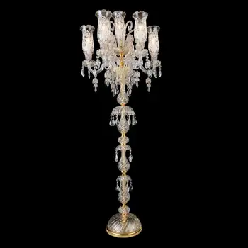 Crystal Candelabra Vintage Chandelier Floor Lamp Standing For