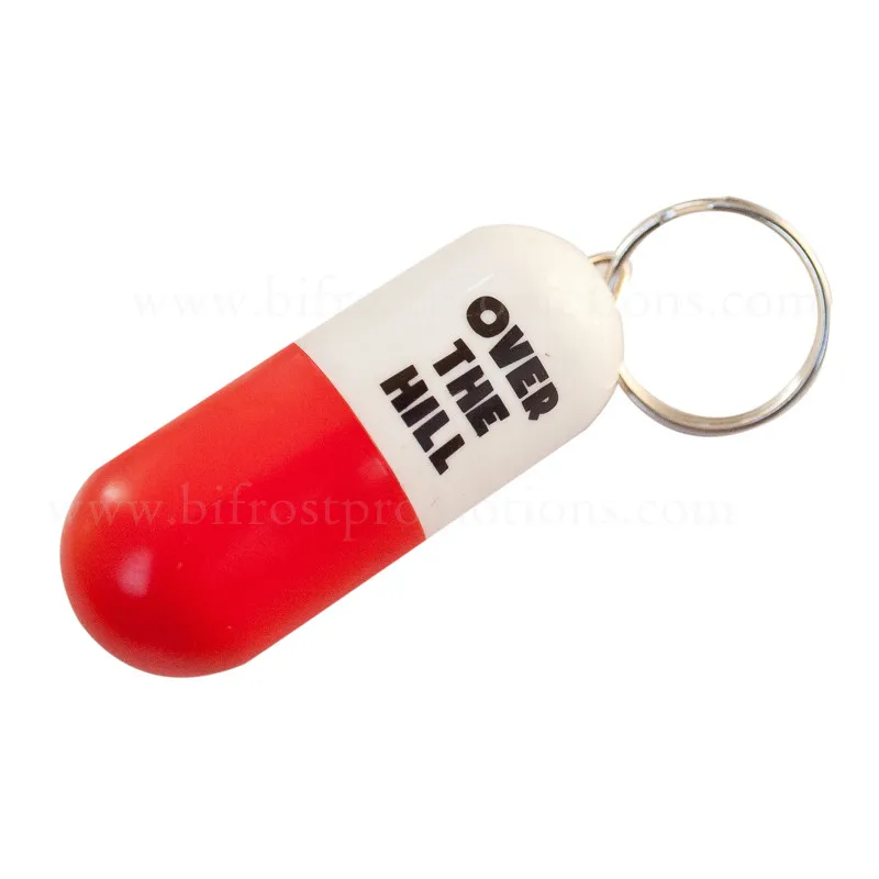 Small Plastic Capsule Shaped Pill Box Keychain Buy Capsule Shaped