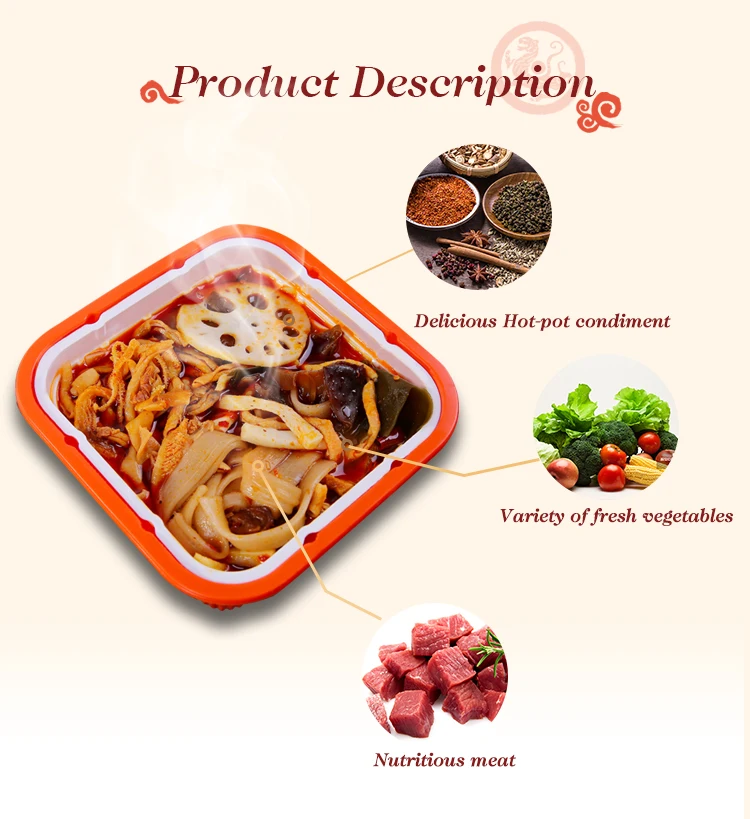 Chinese Instant Food Instant Hotpot Vegetable 430g Instant Hotpot With Nutritious Meat Buy