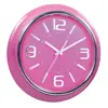 40CM European Wall Clock China Manufacturer Chrome Ring with Pink Backboard for Sales