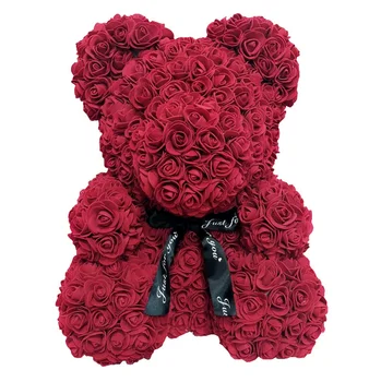 amor bear roses