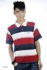 pique color stripe polo shirt factory,men's engineering stripe polo shirt