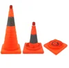 12 Inch Small PVC Soft Orange Retractable collapsible foldable Traffic Safety Cones
