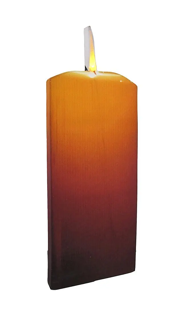 Ohio Wholesale 36861 - 16" x 6" x 3/4" - "Lighted Candle" Battery Operated LED Lighted Canvas (Batteries Not Included)