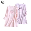Long Sleeves Pink Purple 100 Cotton Girls 3-7 Pyjamas & Dressing Gowns