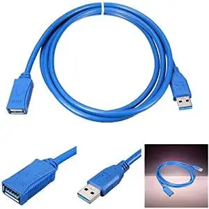 5 Feet USB 3.0 A Male Plug To Female Jack Socket Super Fast Extension Cable Cord / 5 Feet USB 3.0 A Male Plug To Female Jack Socket Super Fast Extension Cable Cord . . This SuperSpeed USB 3.0 Ex