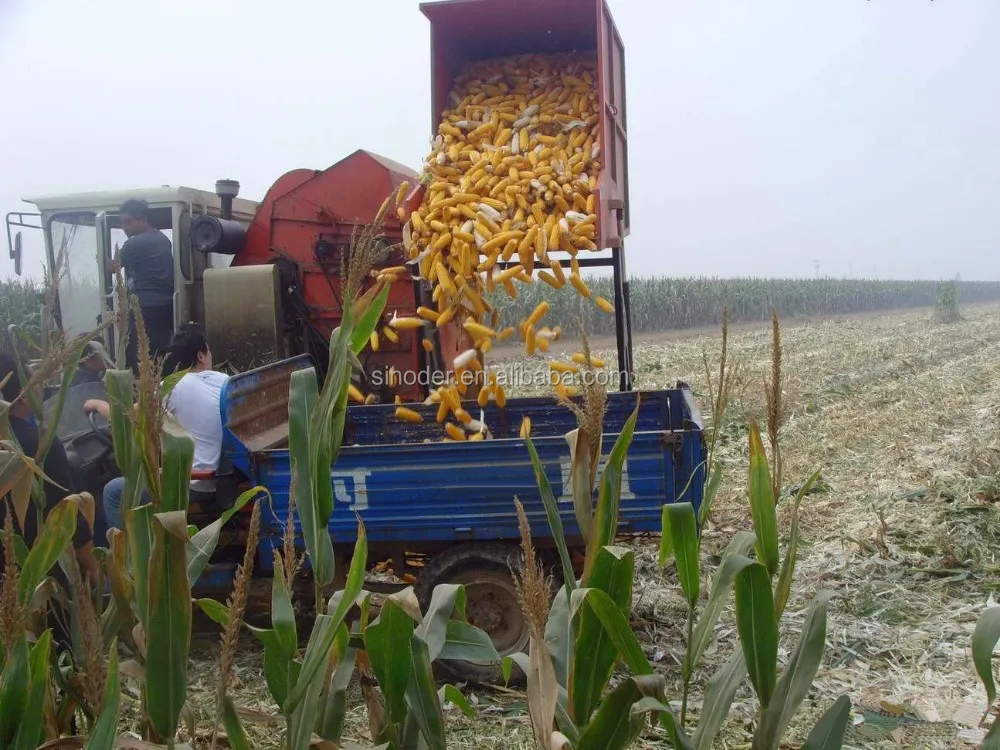 Mais mähdrescher mais mähdrescher mini mais-erntemaschine maispflücker zum verkauf