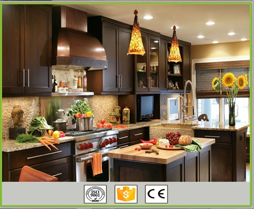 Latest black traditional kitchen cabinets factory-4