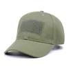 Custom Outdoor Low Crown Hook And Loop Patch Tactical Cap