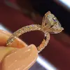 R591 Huilin fashion Wedding Rings Jewelry Women big diamond Rings Women Wholesale