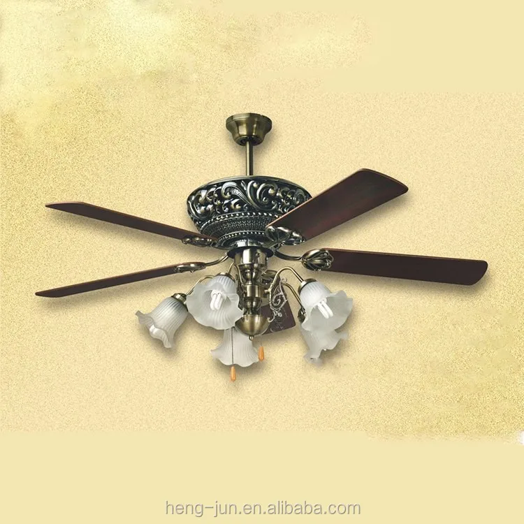 New Indoor Antique Decorative Ceiling Fan with Light