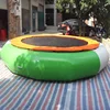 Cheap big family fun inflatable water jumping trampoline for sale
