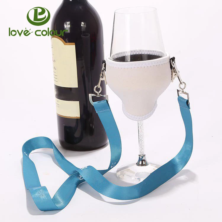 Custom Neoprene Beer Glass Holder Polyester Lanyard With Big Discount ...