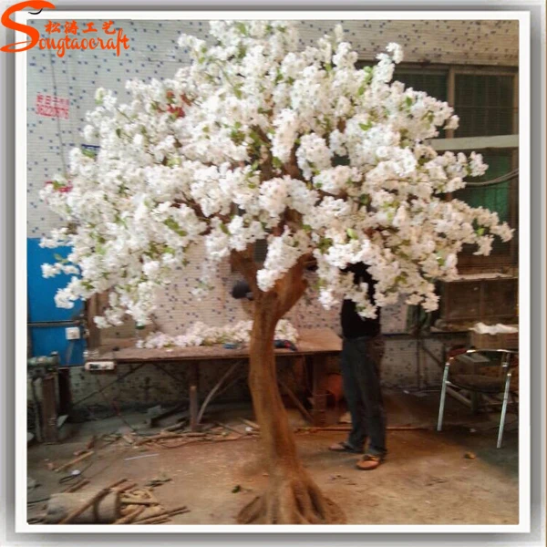 白色造花桜支店輸出を描画する方法桜の木 Buy 桜結婚式の装飾 描画する方法桜の木 プラスチック花桜 Product On Alibaba Com