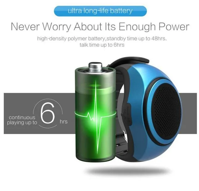 Smart wristband watch speaker mine wireless hands-free mini speaker 3w - ANKUX.COM