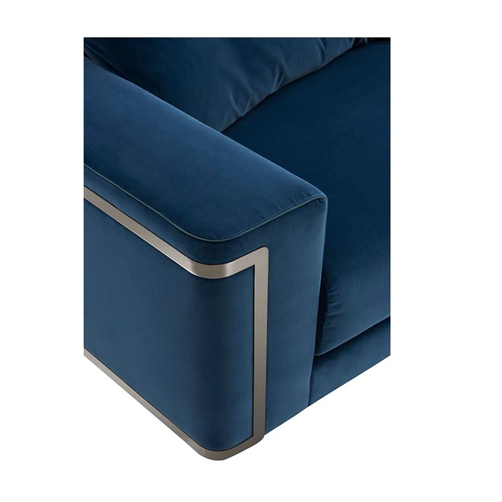 Modern Hotel Room Lobby Furniture Fabric Outline Corner Sofa Chair For Weddings And Events Set