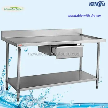 Stainless Steel Fish Cleaning Table Work Table With Undershelf Buy Stainless Steel Fish Cleaning Table Stainless Steel Table Work Table Product On