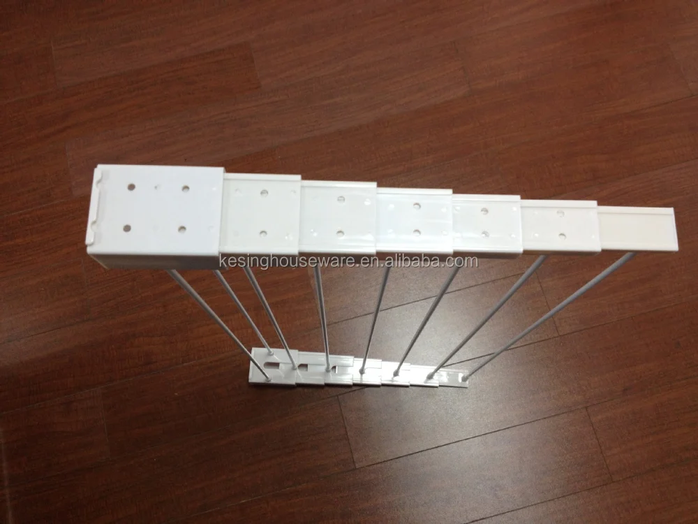 In Door 8 Rails Wall Abs Plastic And Steel Towel Lift Laundry Drying