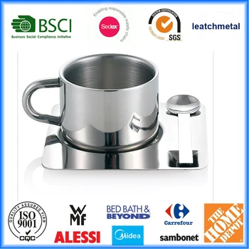 Stainless Steel Coffee Cup Set Espresso Cuccino Cups Stainless Steel Coffee Cup Set Espresso Cuccino Cups Mug With Spoon And Saucer
