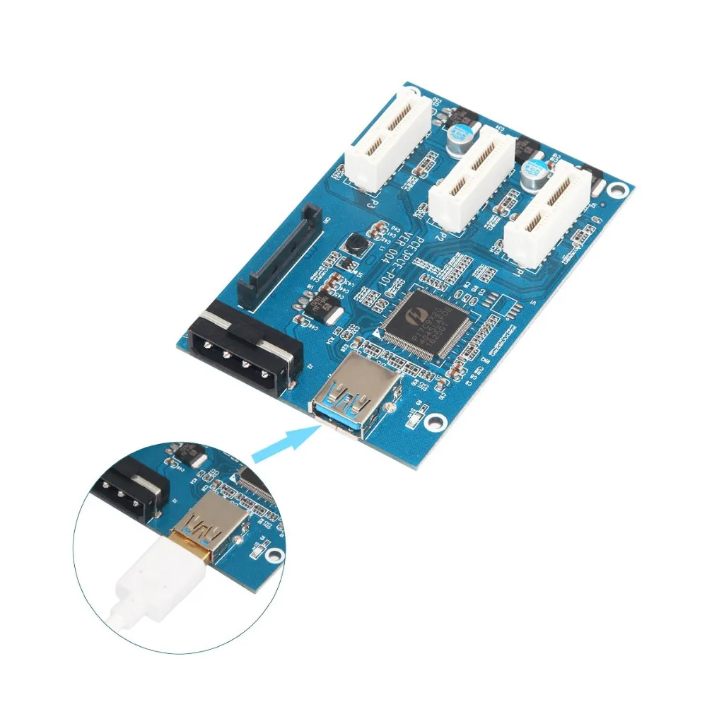 Tsu33 Pci E Pcie Pci Express 1x 1 To 3 Port 1x Switch Multiplier Hub