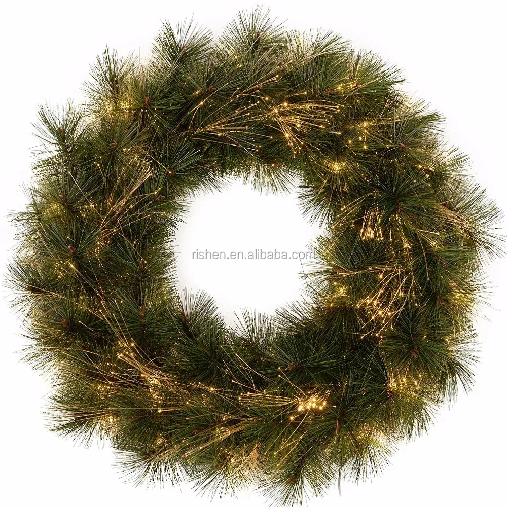 Whole Christmas Door Wreath Light Up Fiber Optic Light Up Fiber Optic Christmas