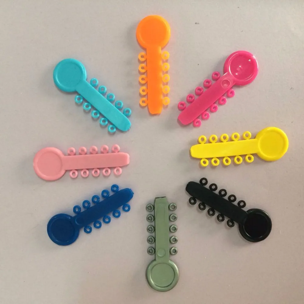 Assorted Color Dental Orthodontic Ligature Tie / Mini Ligature Vties