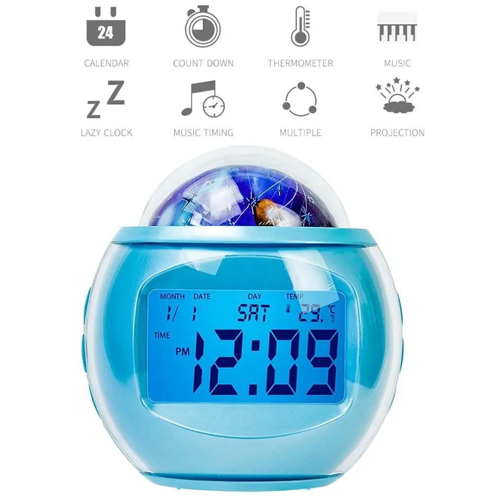 Buy Mily Alarm Clock Projection On Ceiling Atomic Projects Wall