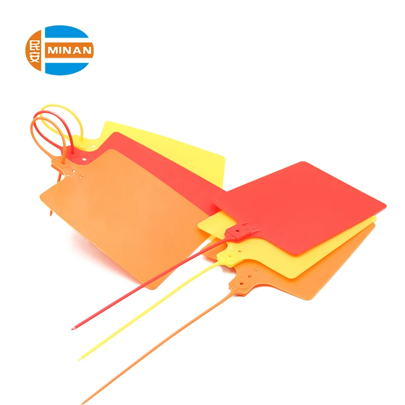 MA - PS 6018 wholesale adjustable indicative disposable Plastic Seal with logo